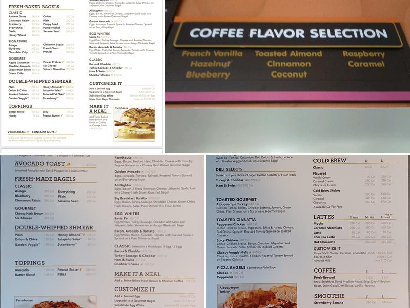 Einstein Bros. Bagels Menu