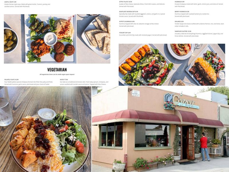 Gypsy's Mediterranean Grill Menu