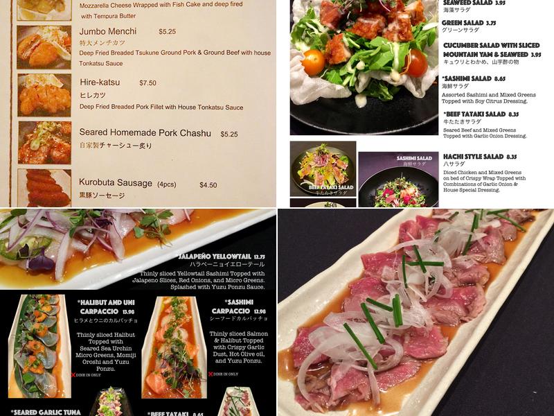 Hachi - Japanese Yakitori Izakaya Menu