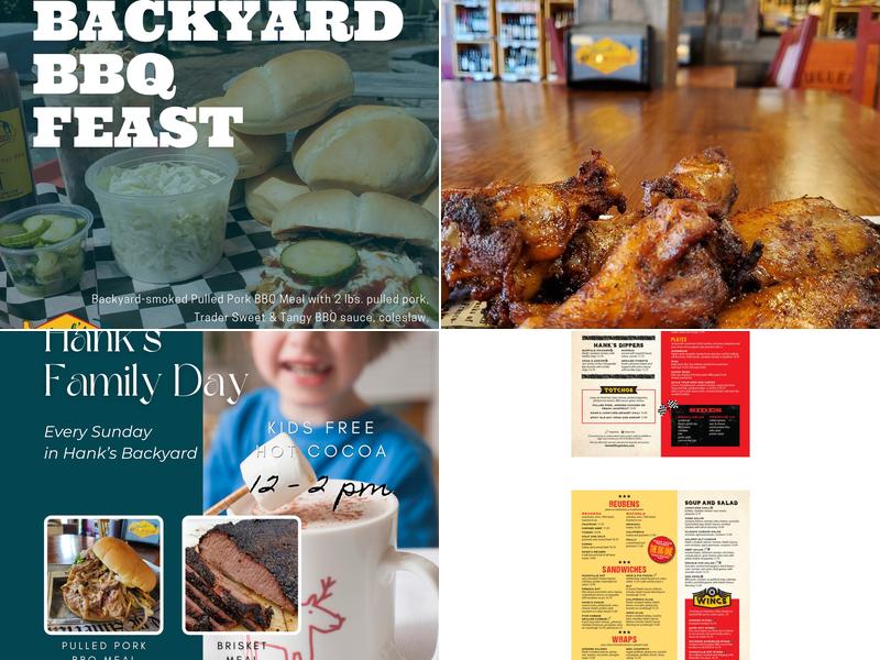 Hank's Filling Station Menu