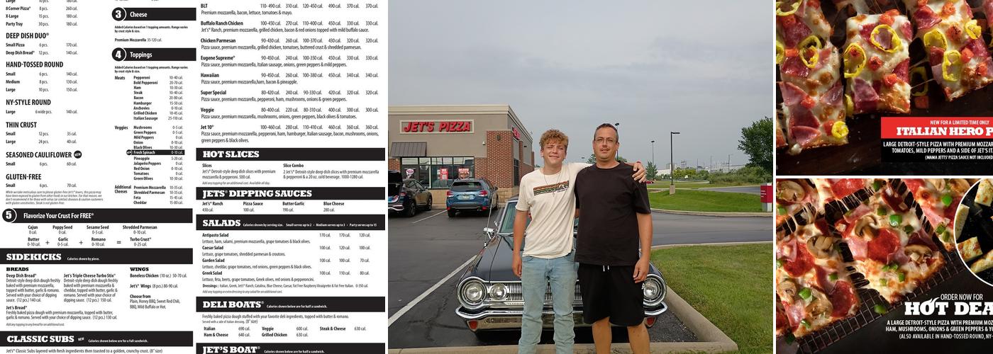 Jet's Pizza Menu