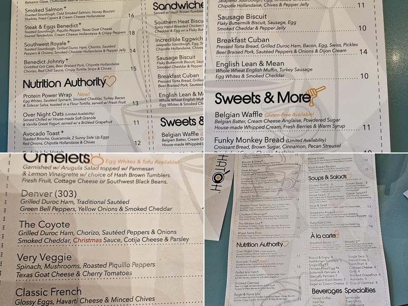 Hatch Early Mood Food Menu