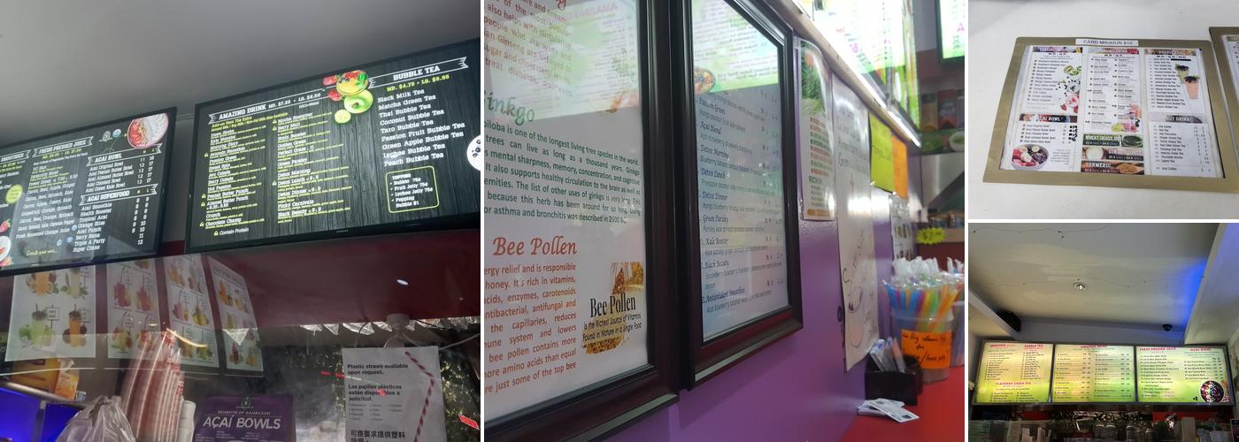 Hawa Smoothies & Bubble Tea Menu