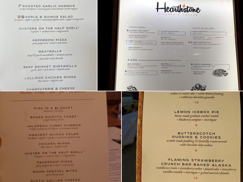 Hearthstone Kitchen & Cellar Menu