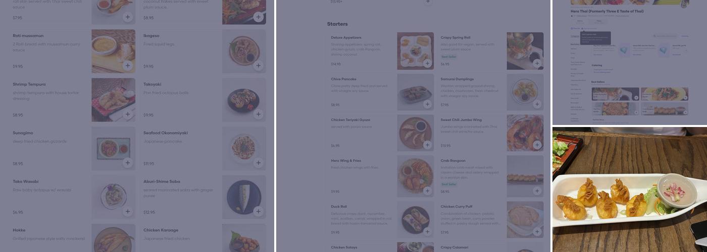 Hero Thai & Izakaya Menu