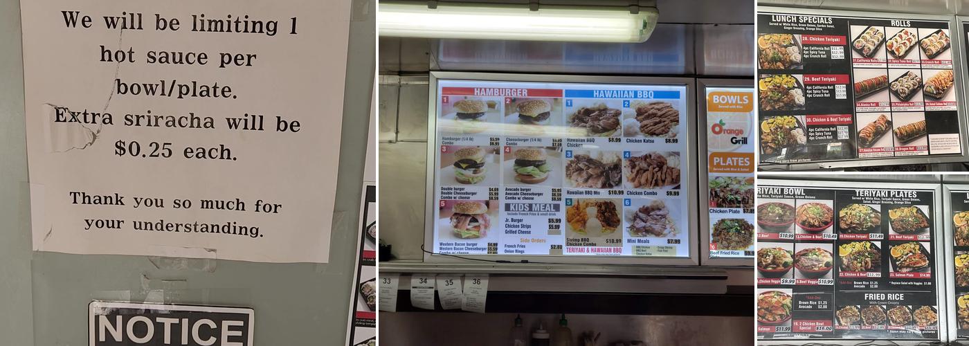 Hi BBQ Teriyaki Menu