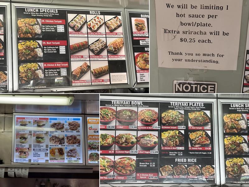 Hi BBQ Teriyaki Menu