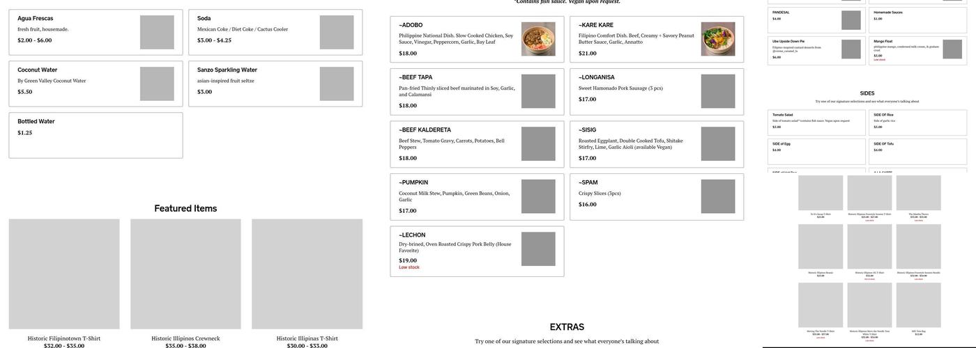 HiFi Kitchen Menu