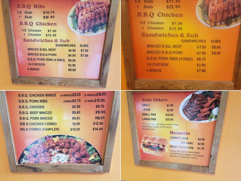 Hogs on the Hill III Menu