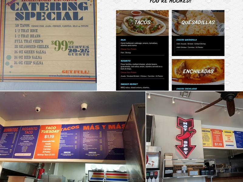 Holé Molé Menu