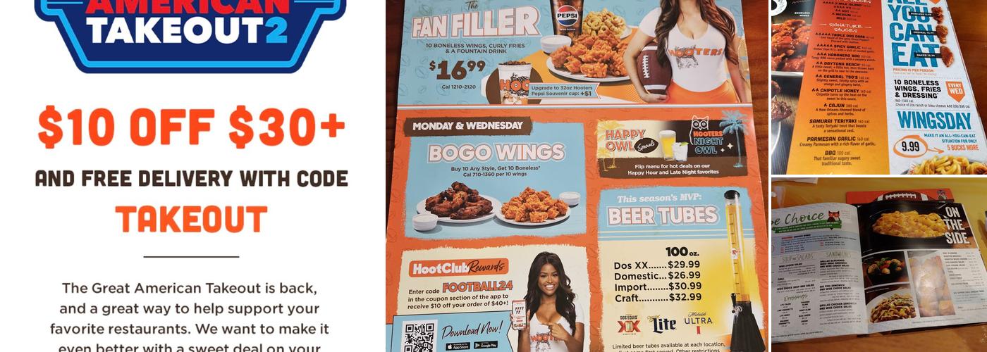 Hooters Menu