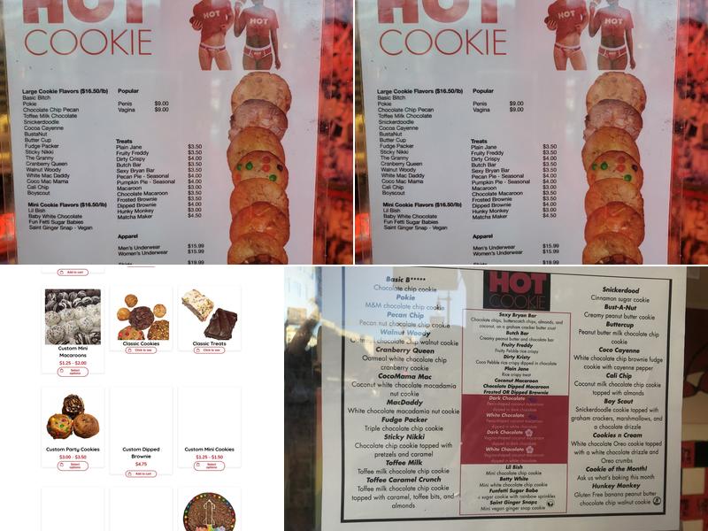 Hot Cookie Menu