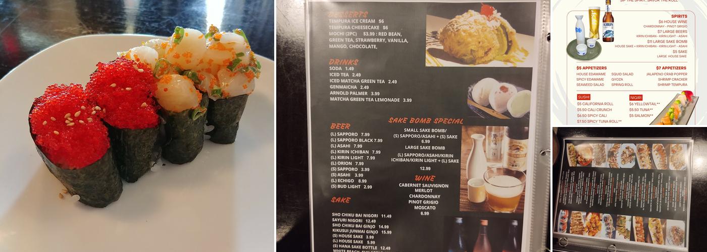 HOUSE - Modern Sushi Restaurant Menu