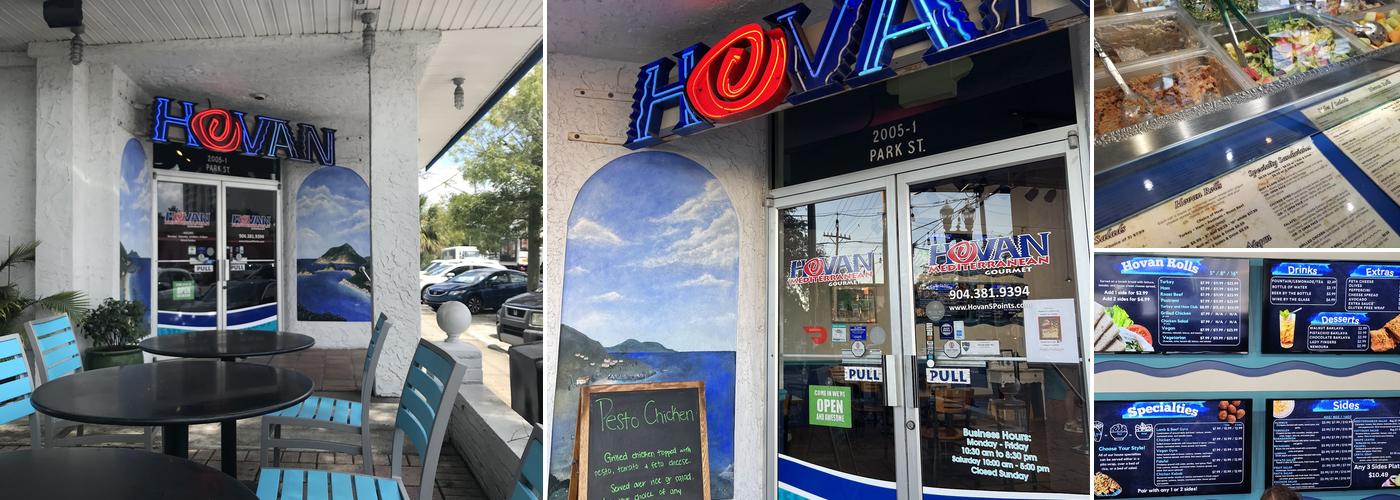 Hovan Gourmet Mediterranean Menu