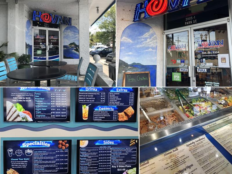 Hovan Gourmet Mediterranean Menu