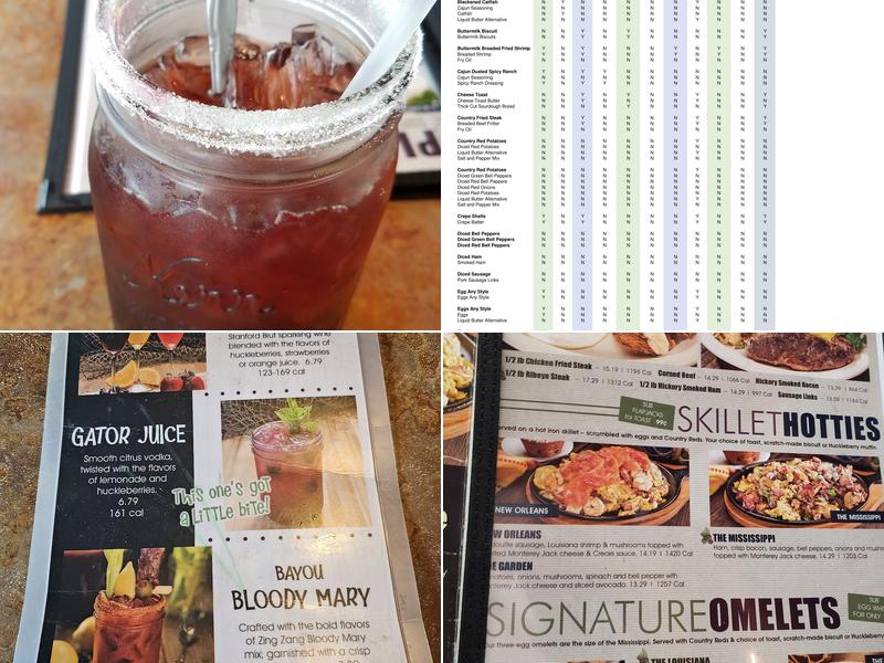 Huckleberry's Breakfast & Lunch Menu