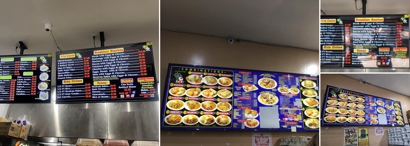 Humberto's Taco Shop Menu