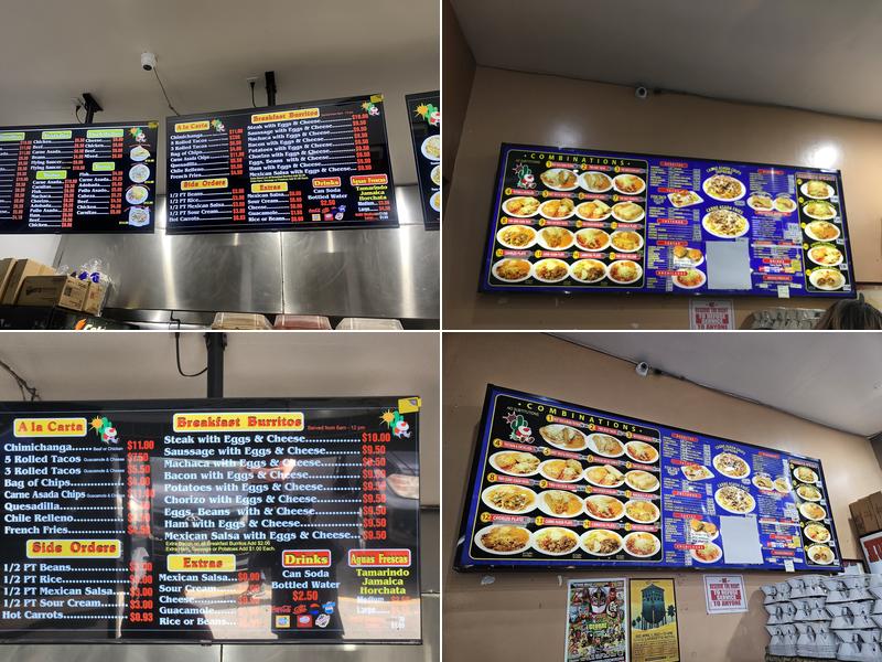 Humberto's Taco Shop Menu