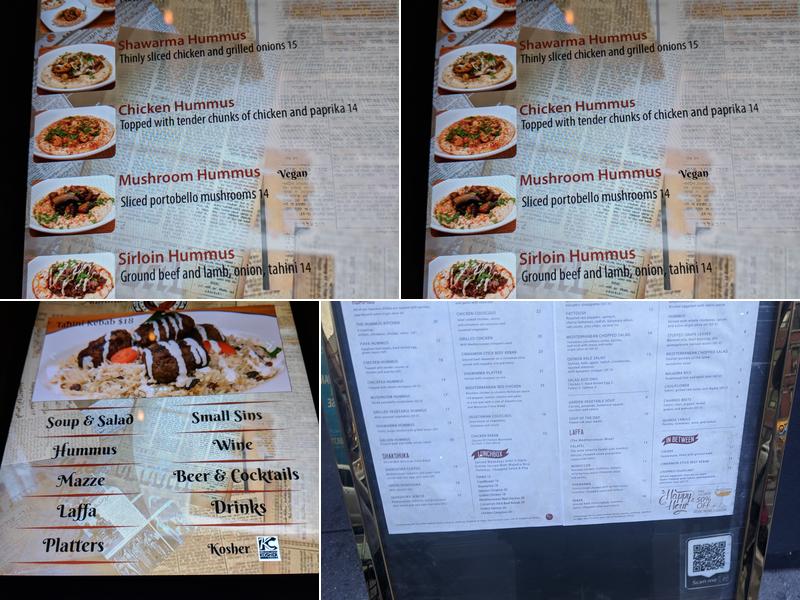 Hummus Kitchen Menu