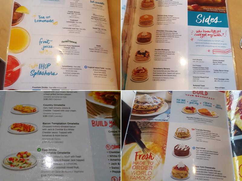 IHOP Menu