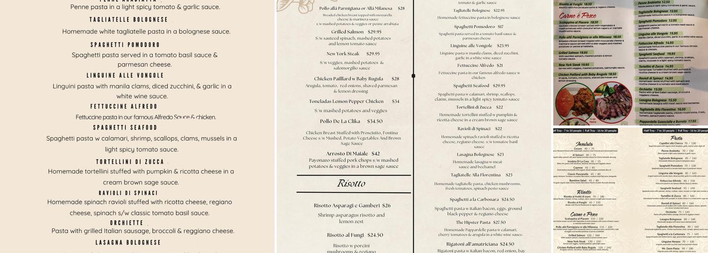 IL Bambino Menu