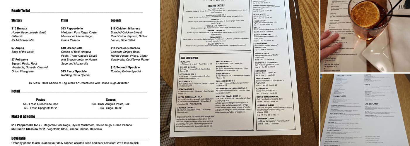 Il Posto Menu