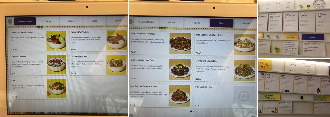 INDAY Menu