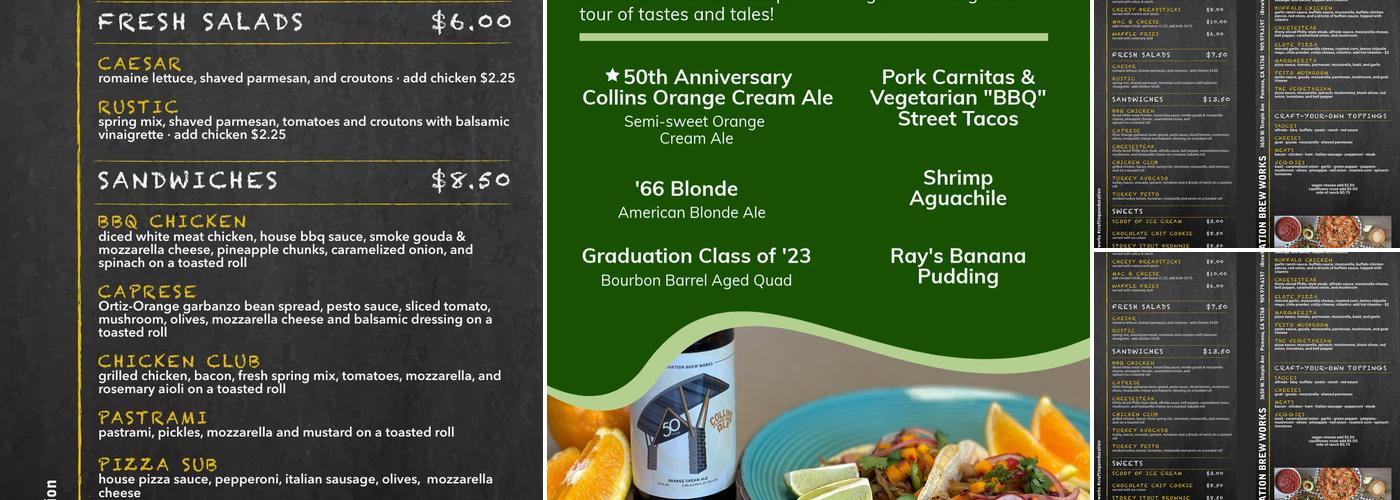 Innovation Brew Works Menu