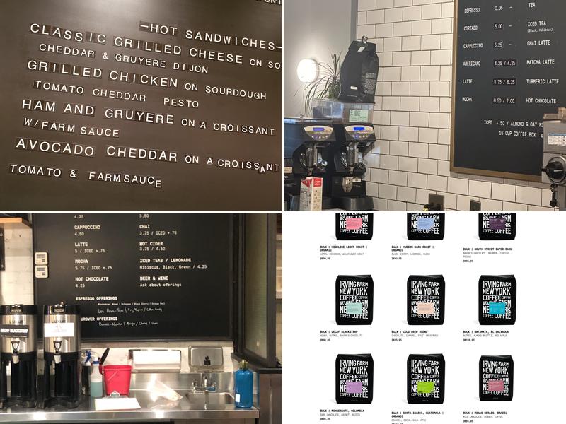 Irving Farm New York Menu