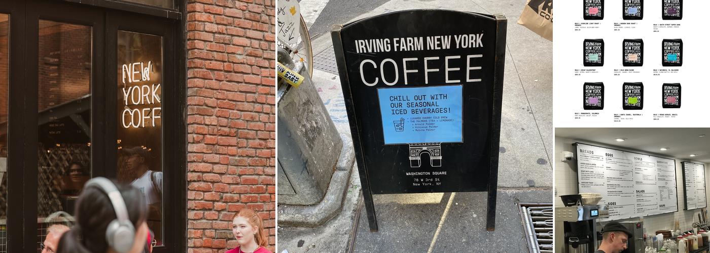Irving Farm New York Menu