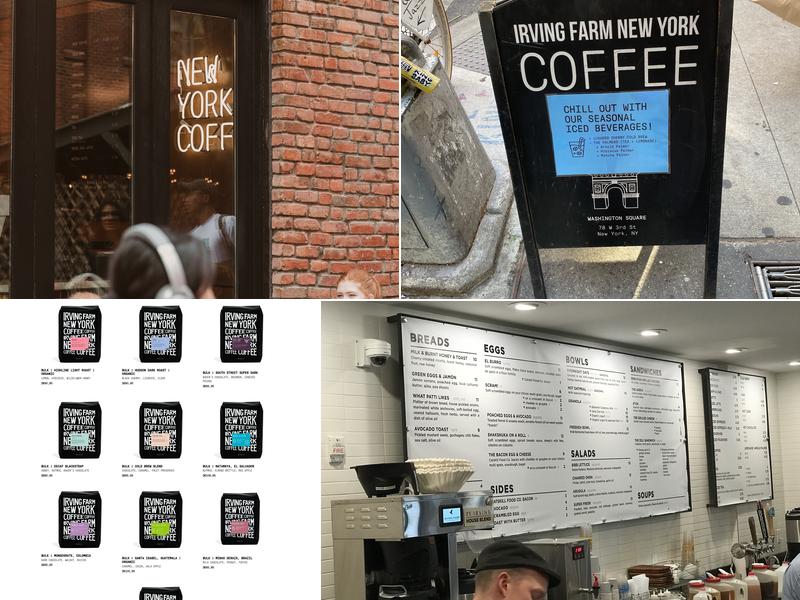 Irving Farm New York Menu
