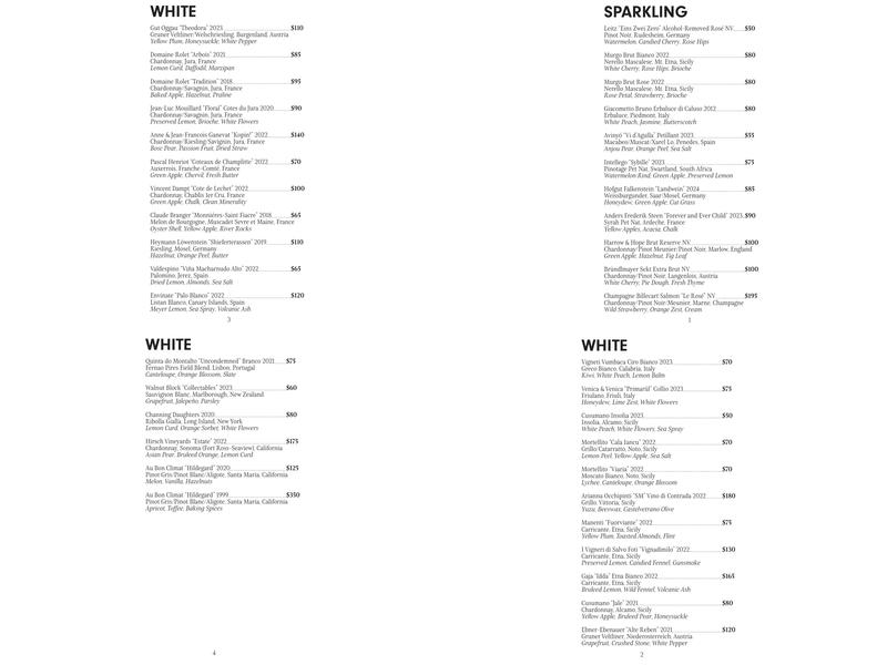 Irwin's Menu