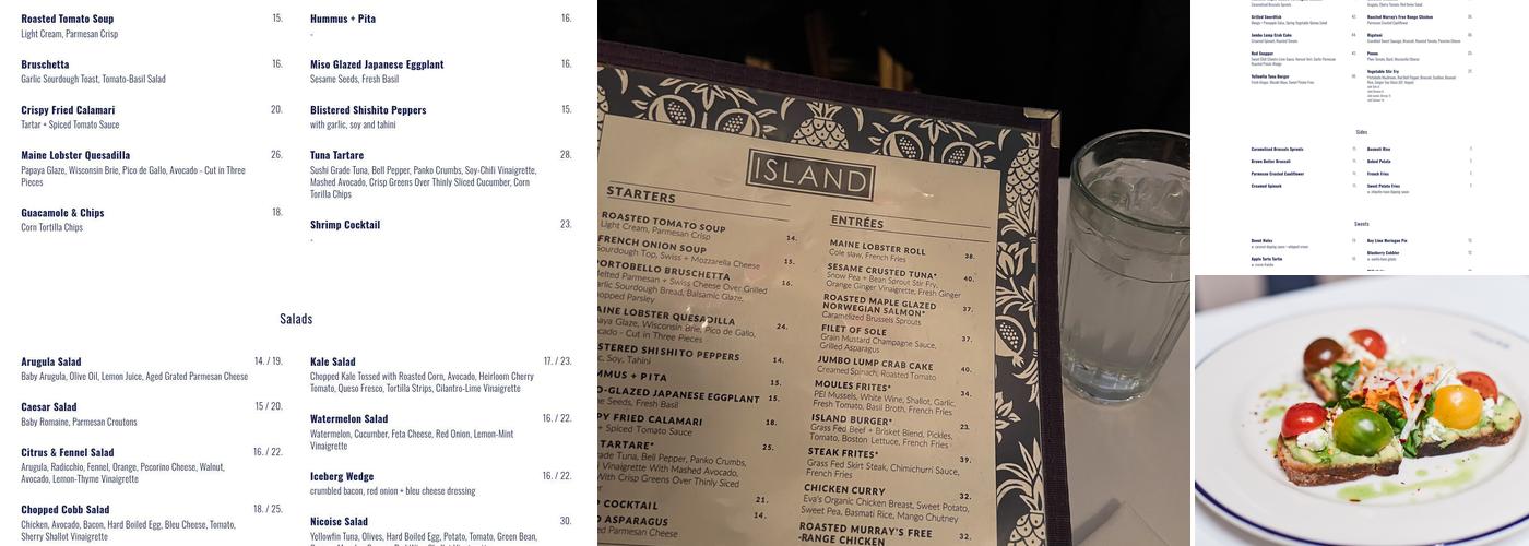 Island Menu