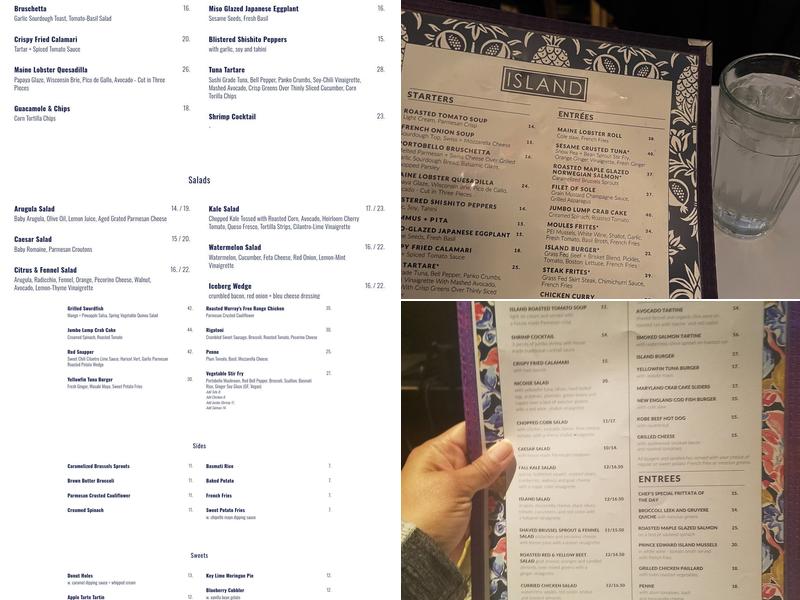 Island Menu