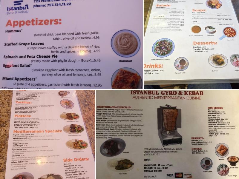 Istanbul Gyro & Kebab Menu