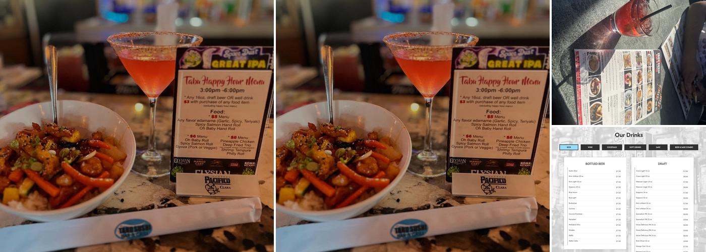 It's Tabu Sushi Menu