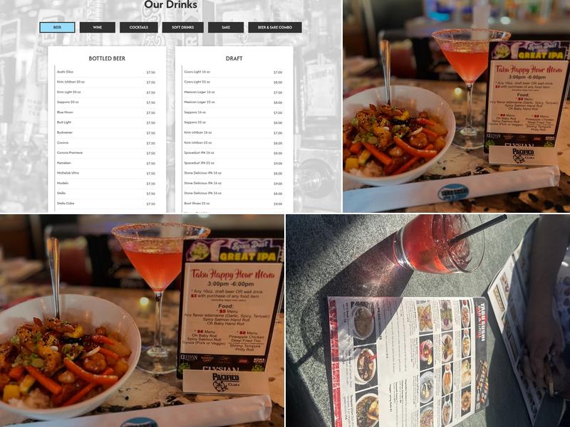 It's Tabu Sushi Menu