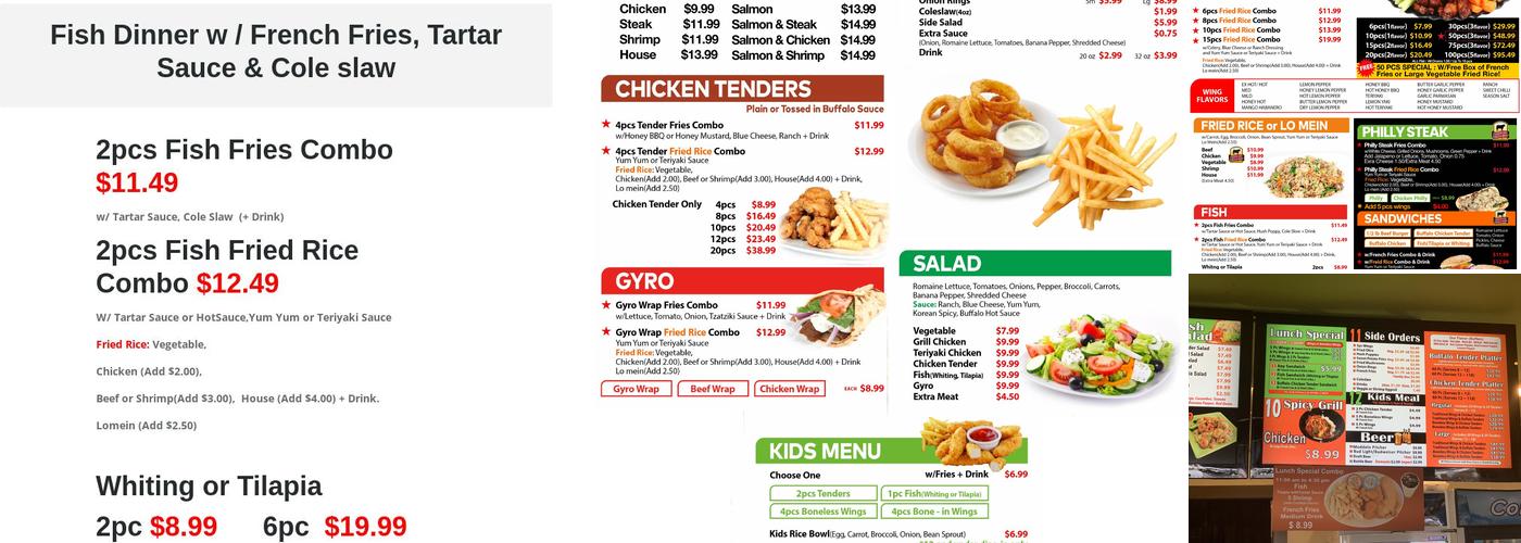 J. Buffalo Wings Menu