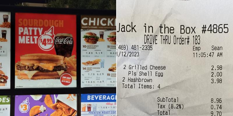 Jack in the Box Menu