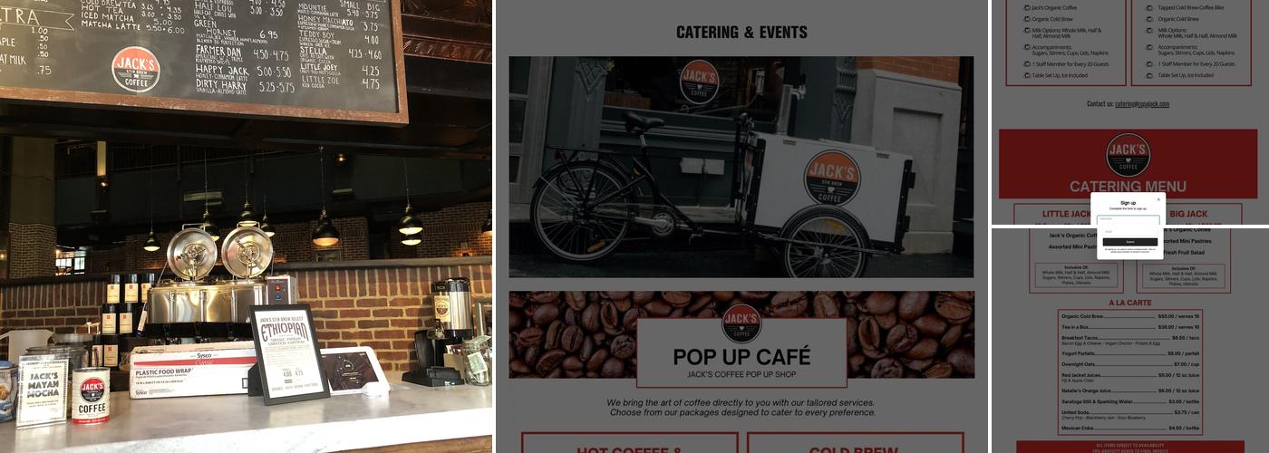 Jack’s Stir Brew Coffee Menu