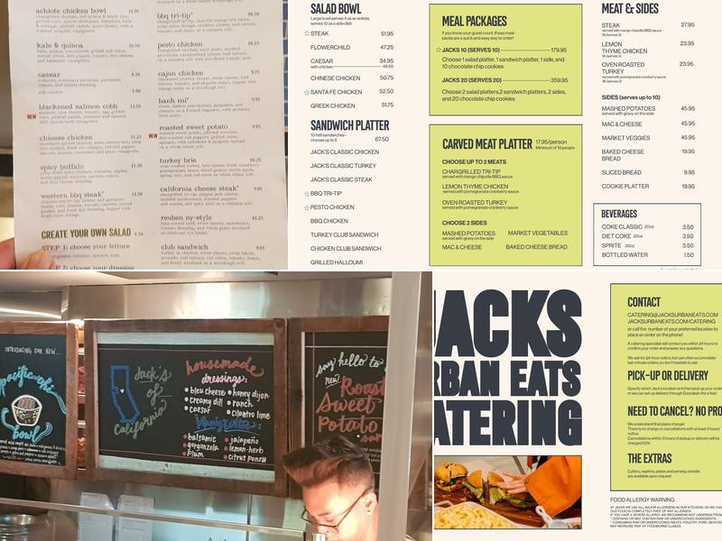 Jack's Urban Eats Menu