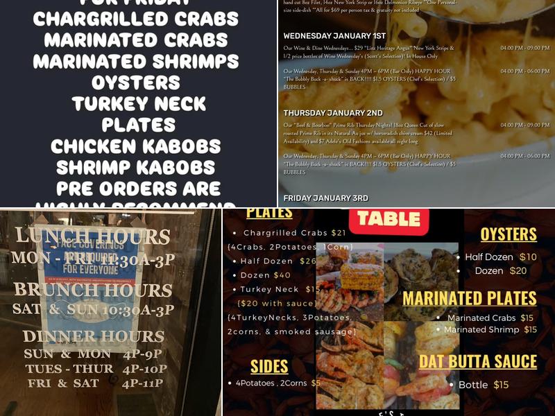 Mable's Table Menu