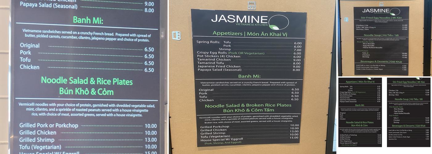 Jasmine Deli Menu