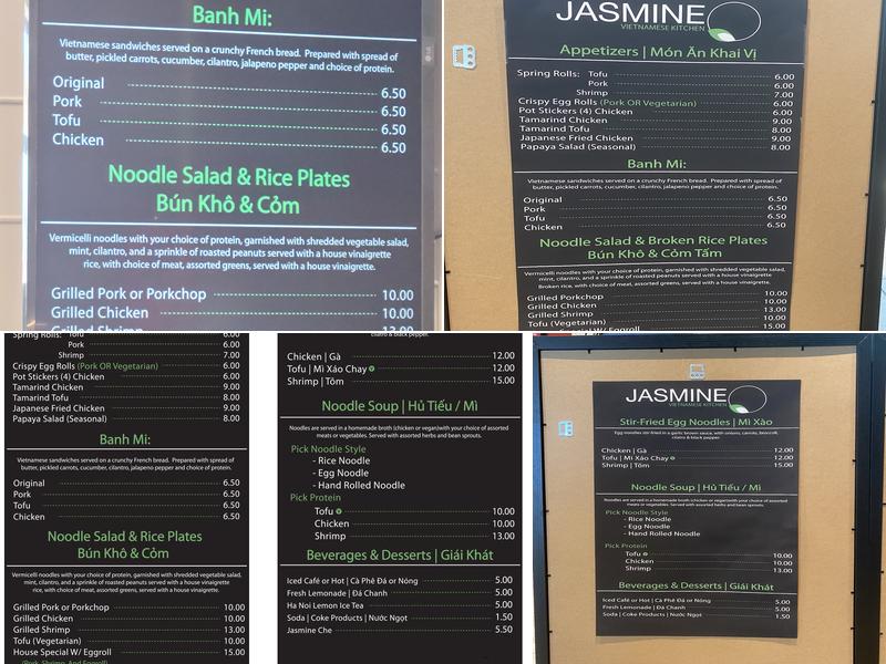 Jasmine Deli Menu