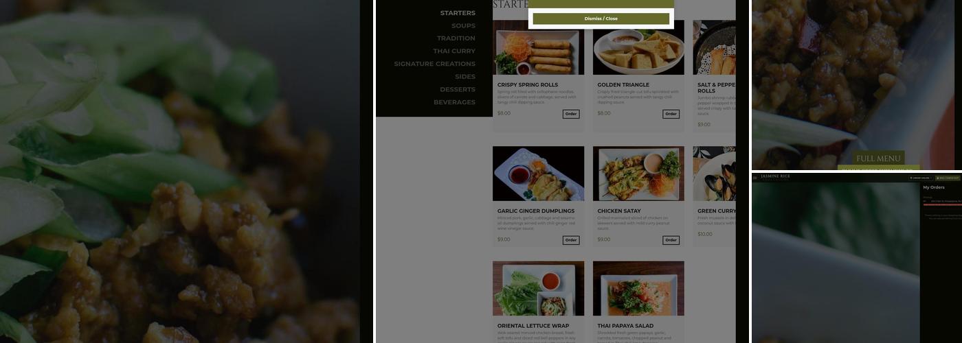 Jasmine Rice Thai Restaurant Rittenhouse Menu