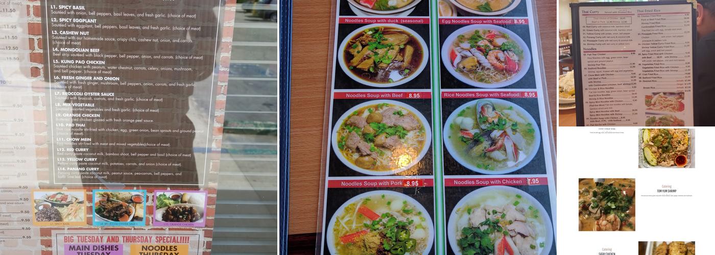 Spice Up Thai Eatery Menu