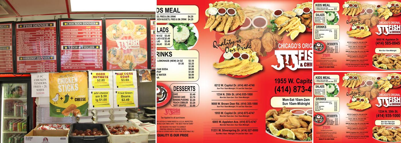 JJ Fish & Chicken Menu