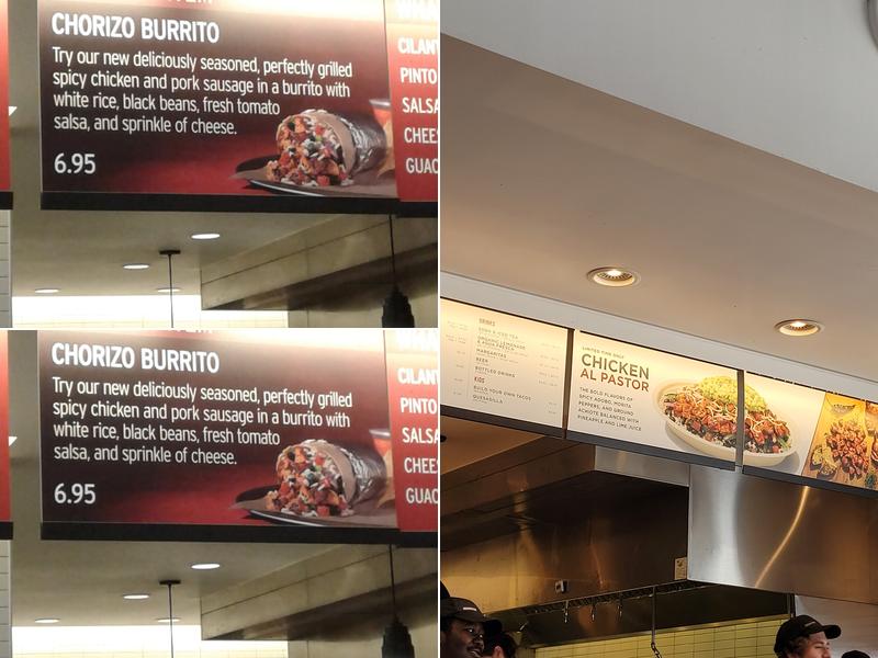 Chipotle Mexican Grill Menu