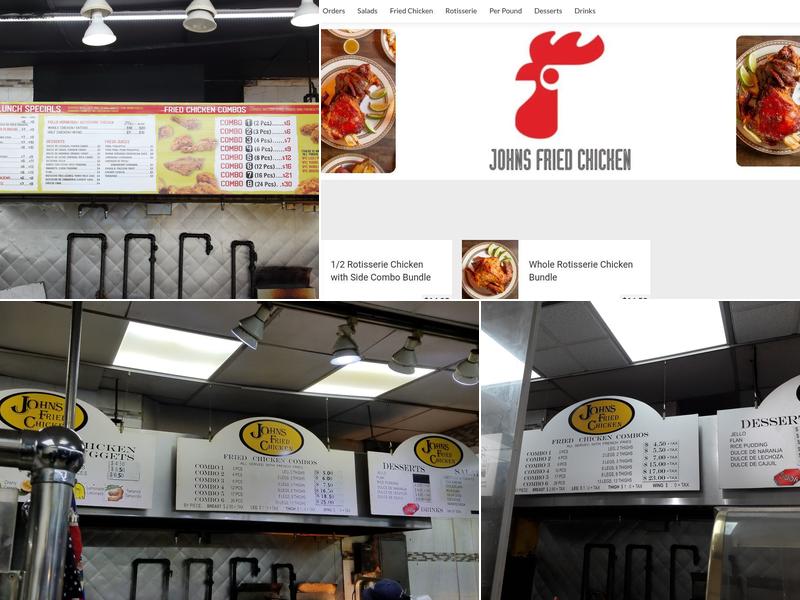 John's Fried Chicken Menu