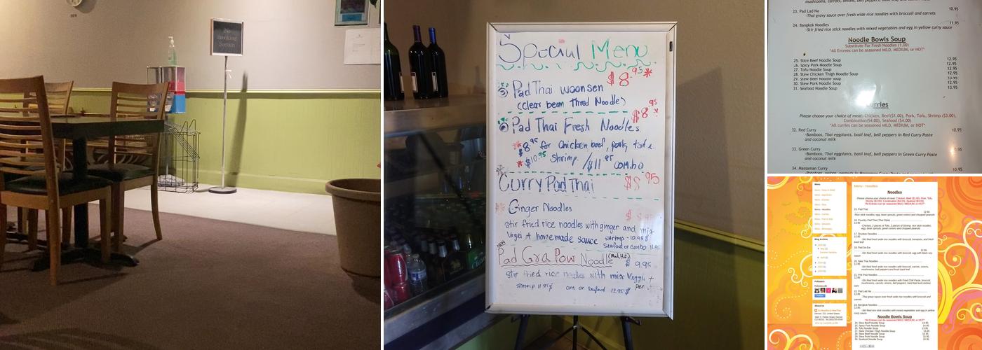 J's Noodles & New Thai Menu